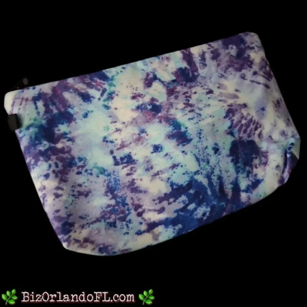 BOUTIQUE: Womens Makeup Bag Tie Dye Pattern Top Zip Beauty Accessory Storage NEW